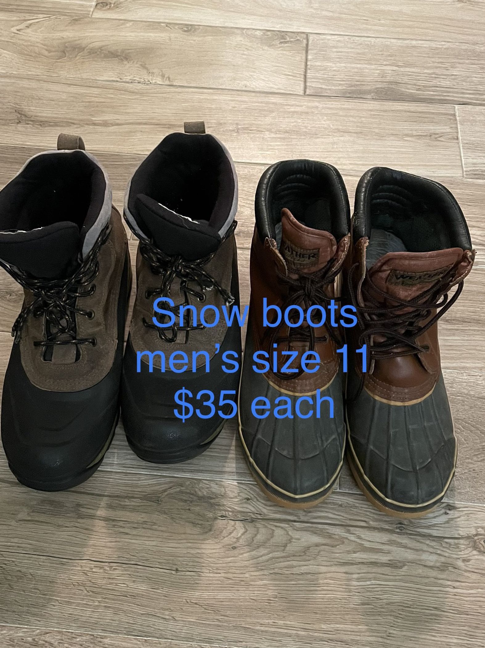 Snow Boots Men’s Size 11