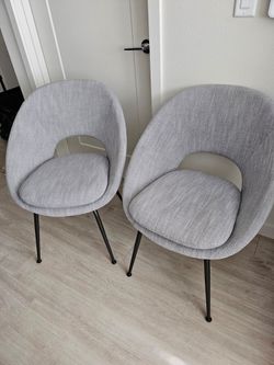 West Elm Modern Upholstered Ascent Chairs