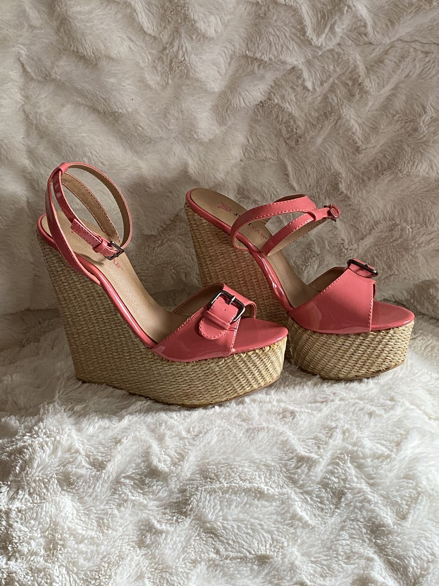 Peach Wedge Pump