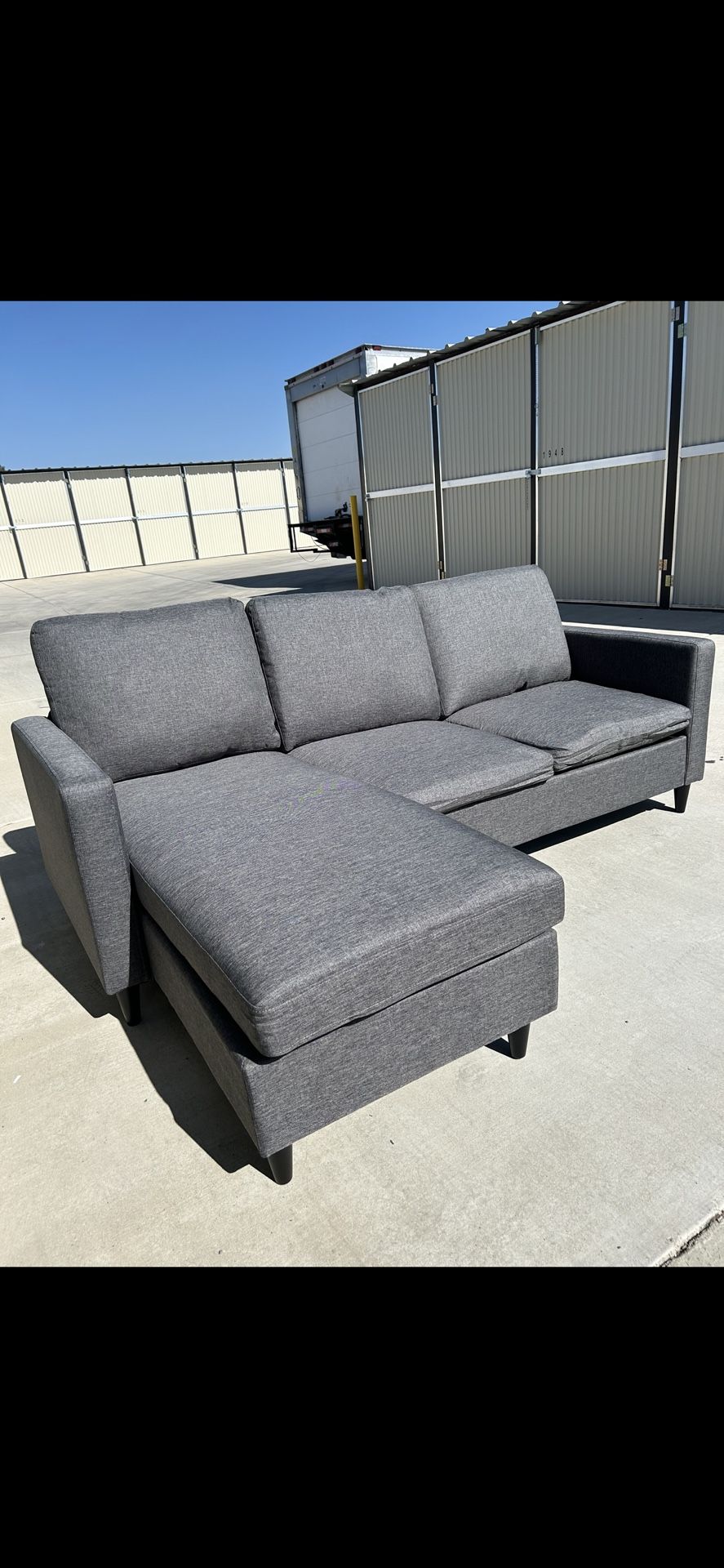 Brand New LShaped Reversible Sofa Dark Gray for Sale in Fresno, CA