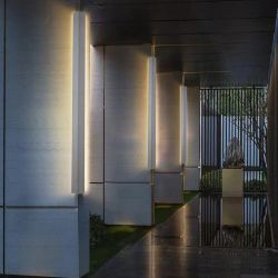GWMWON Outdoor Corner Light, Hover Plank Wall Accent Light, Outdoor Long Strip Wall Lights, Protect Outdoor Porch Wall Corner, Illuminate The Corner,2