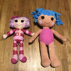 LALALOOPSY BUILD A BEAR PLUSH 20” & LALALOOPSY PILLOW DOLL PLUSH 16” BOTH $30