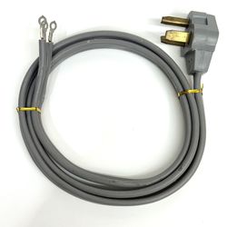 6 Ft Dryer Power Cord 3-Prong Heavy Duty Gray