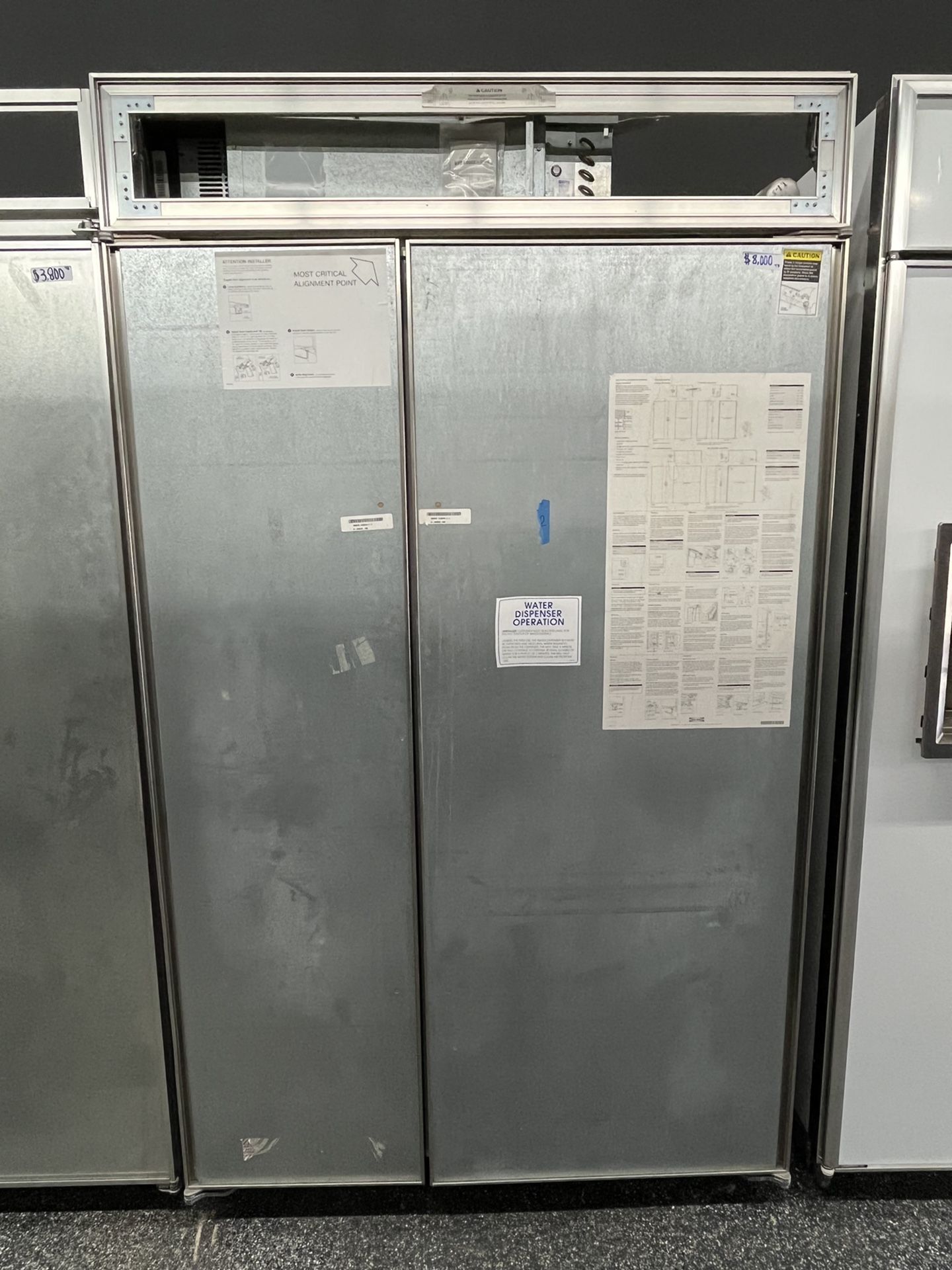 Sub Zero Built In Panel Ready 48” Refrigerator Internal Ice & Water