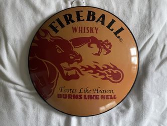 Fireball Whiskey16” Round Sign