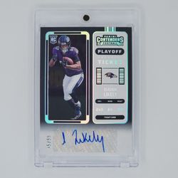 2022 Contenders Isaiah Likely Playoff Ticket Auto /99 #216