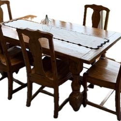 Dining Set With Credenza-POTTERY BARN RETAILS FOR $6000, SELING FOR $850