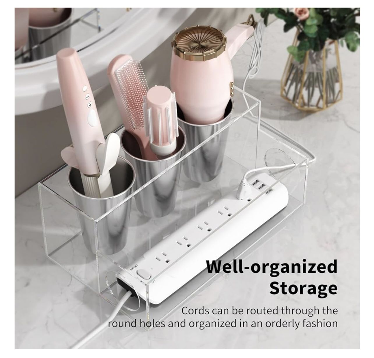 Acrylic Hair Tool Organizer