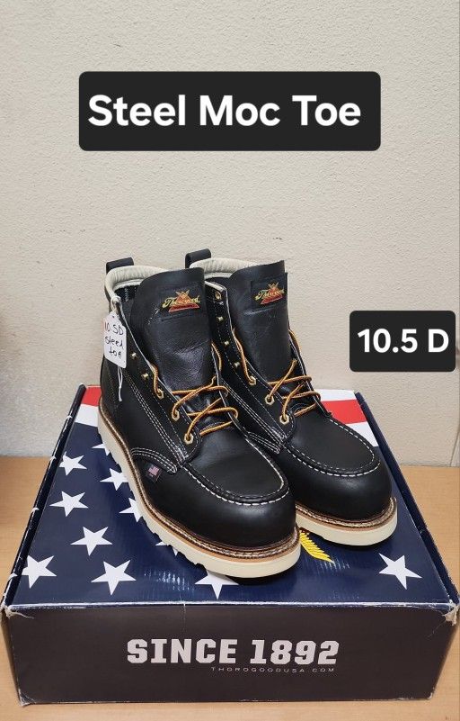 Thorogood Work Boot Size 10.5 D STEEL MOC TOE