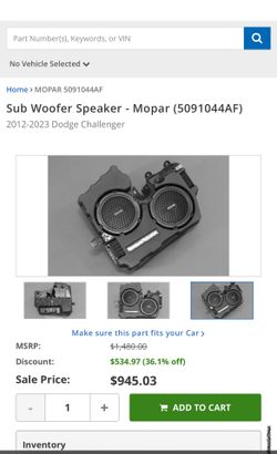 Sub Woofer For Challanger