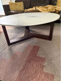 Marble Crate and Barrel coffee table
