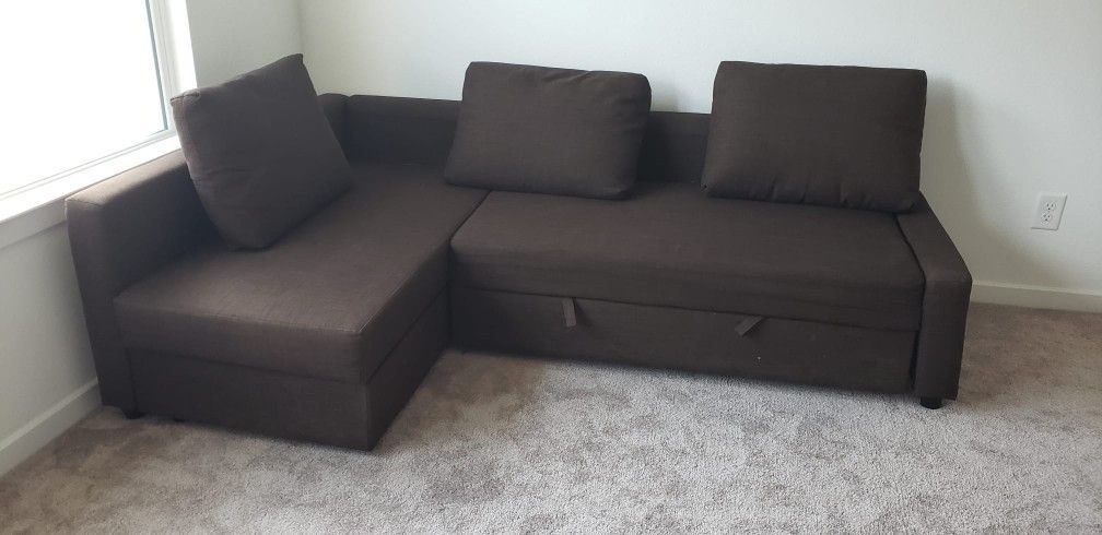 IKEA Sleeper Sectional, 3 Seat w/storage Sofa