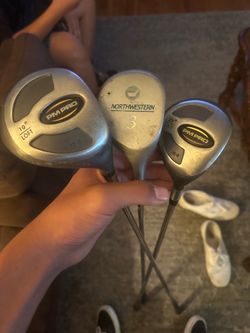 PM Pro & Northwestern Golf Club Woods Set of 3