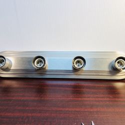 4 Light Brushed Restroom Light Fixture