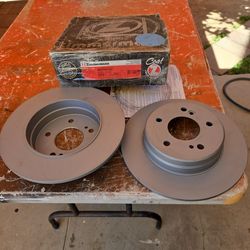 Zimmerman rear brake rotors new 1986 to 1993 Mercedes Benz 300E two for $50