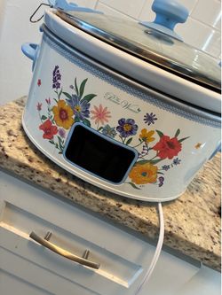 Pioneer Woman Floral Crock Pot / Slow Cooker – Brand New