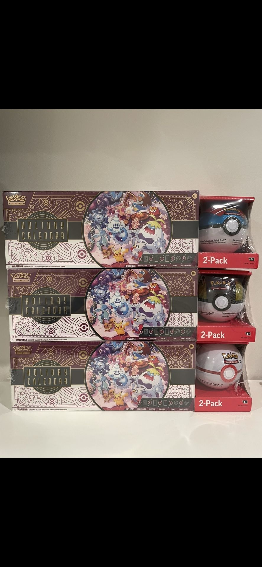Pokemon TCG Costco Holiday Calendar 2025 2 Pack