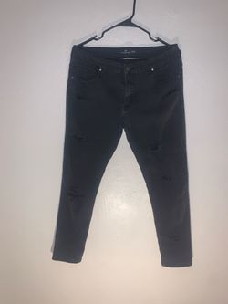 Nick Danger Black Distressed Skinny Jeans 34x32