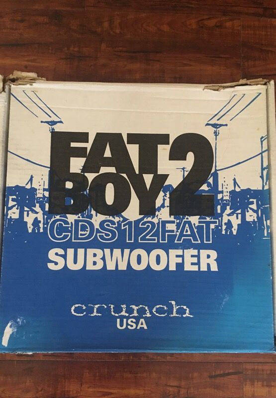 New Crunch FAT2BOY subwoofer 🔊 CDS 12 Fat