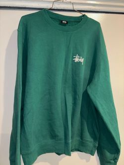 Stussy men’s xl green sweater crewneck