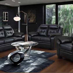 Brand new 3- Pieces Sofa Loveseat And Chair  in box- shop now pay later $49 down. 🔥Free Delivery🔥 