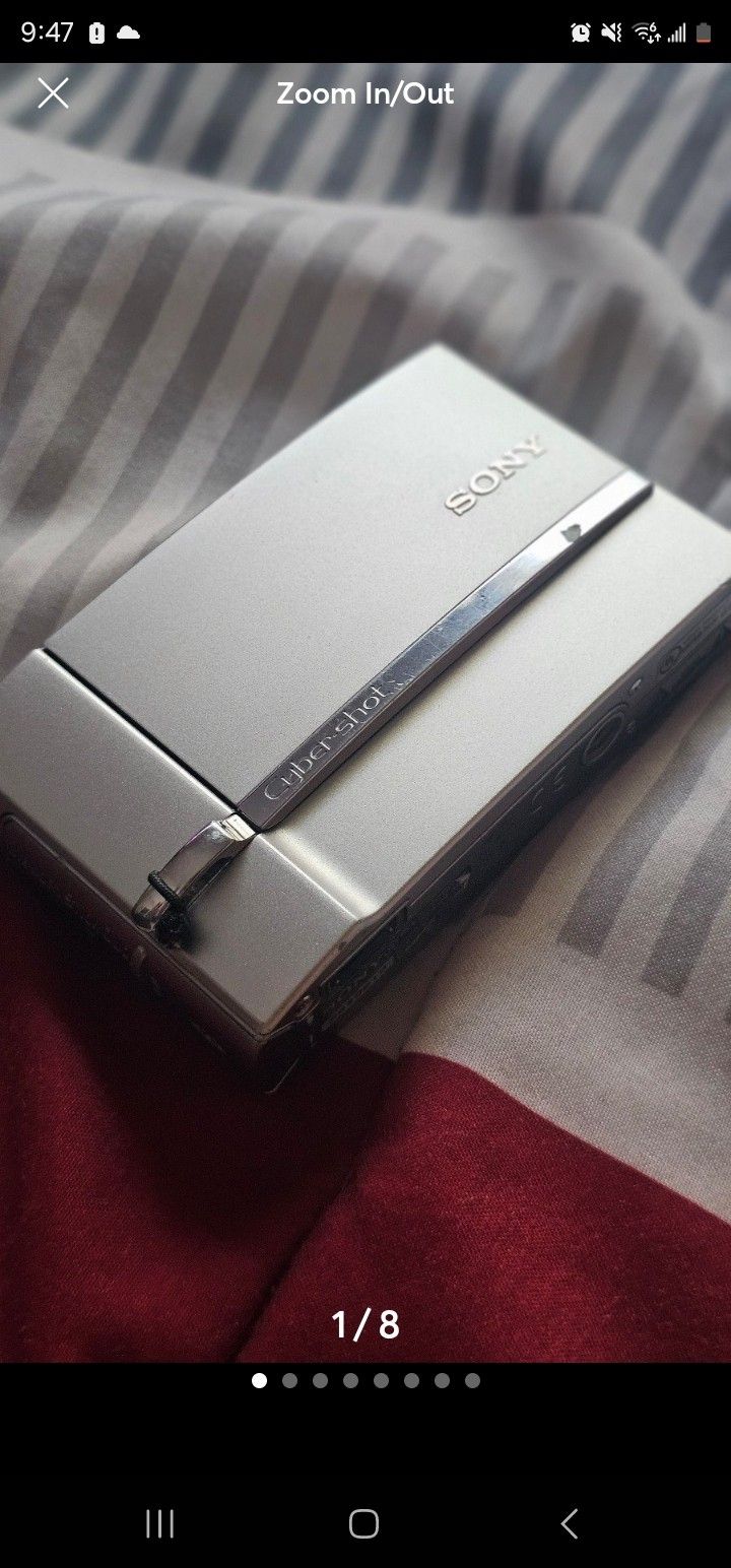Sony Cyber-Shot DSC-T50 7.2MP Digital Camera Silver✅️