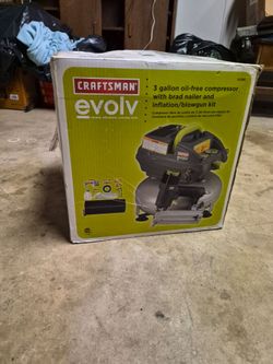 Craftsman Evolv 3-Gallon Oil-Free Pancake Air Compressor kit