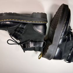 DR. MARTENS - Masha Creeper Boot Size US 8 Black Leather