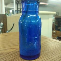 Antique Cobalt Blue Seltzer Bottle 