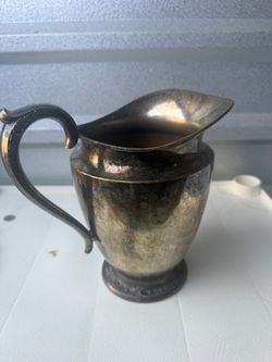 Vintage Rogers & Bro Silverplate Pitcher – Ornate Handle – Stamped 2317