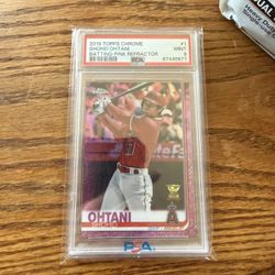 🔥 Shohei Ohtani 2019 Topps Chrome Pink Refractor PSA 9 🔥