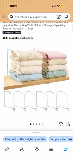 Shelf Dividers for Closet Organization