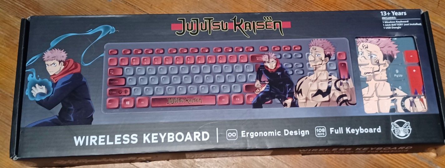 Jujitsu Kaisen Witeless Keyboard New Box Anime Computer