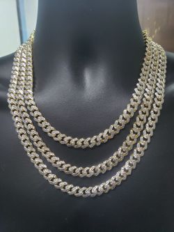 9.5MM 10k Diamond Cut Monaco Chain 10k Gold