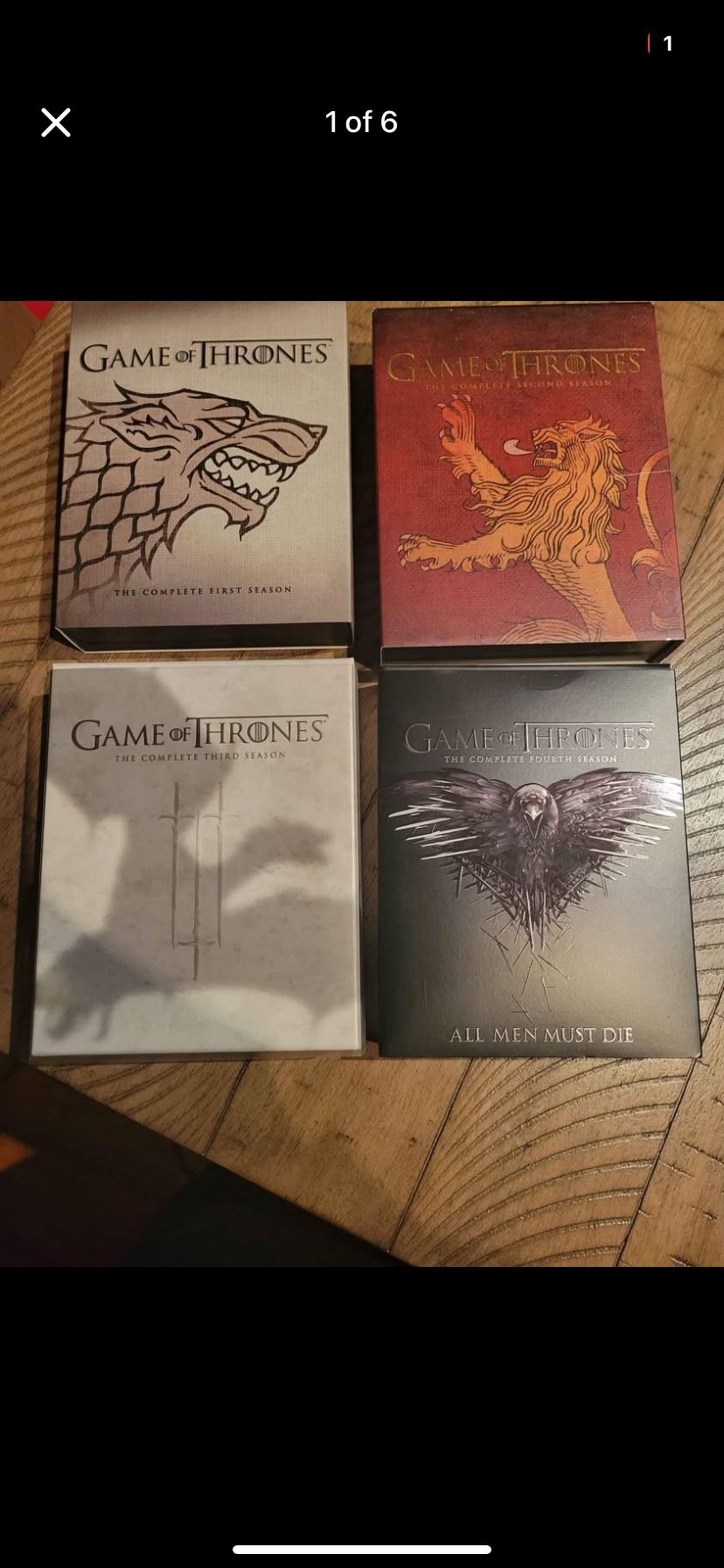 Game of Thrones Season 1,2, 3,4 - Blu ray Collection
