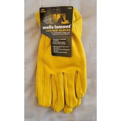 Wells Lamont Premium Grain Leather Work Gloves Size Large, New