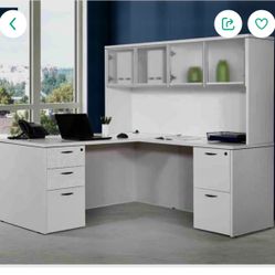 L Shaped Desk With Hutch Furniture 