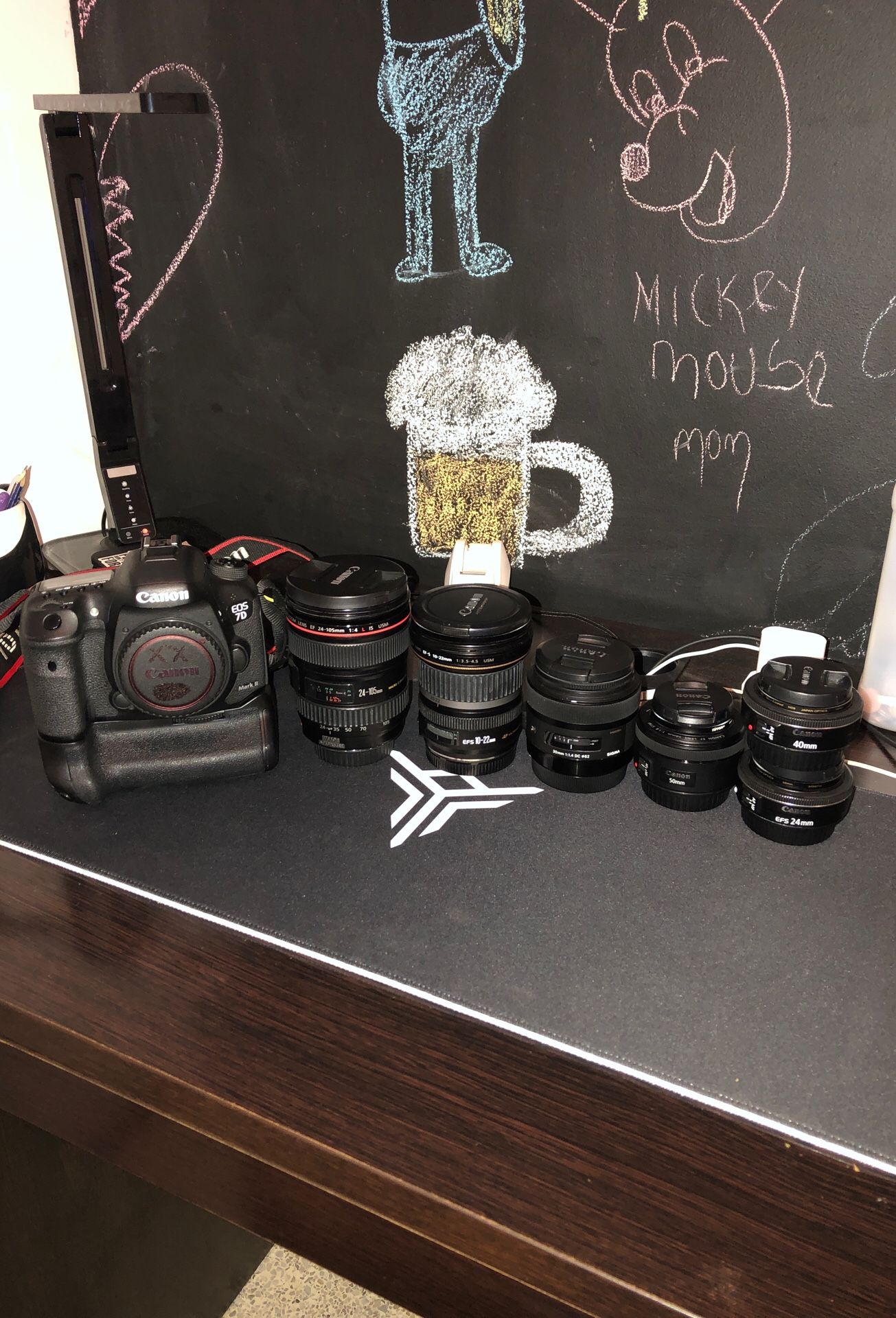 Canon 7d mk2 with 6 lens and a lot of extra