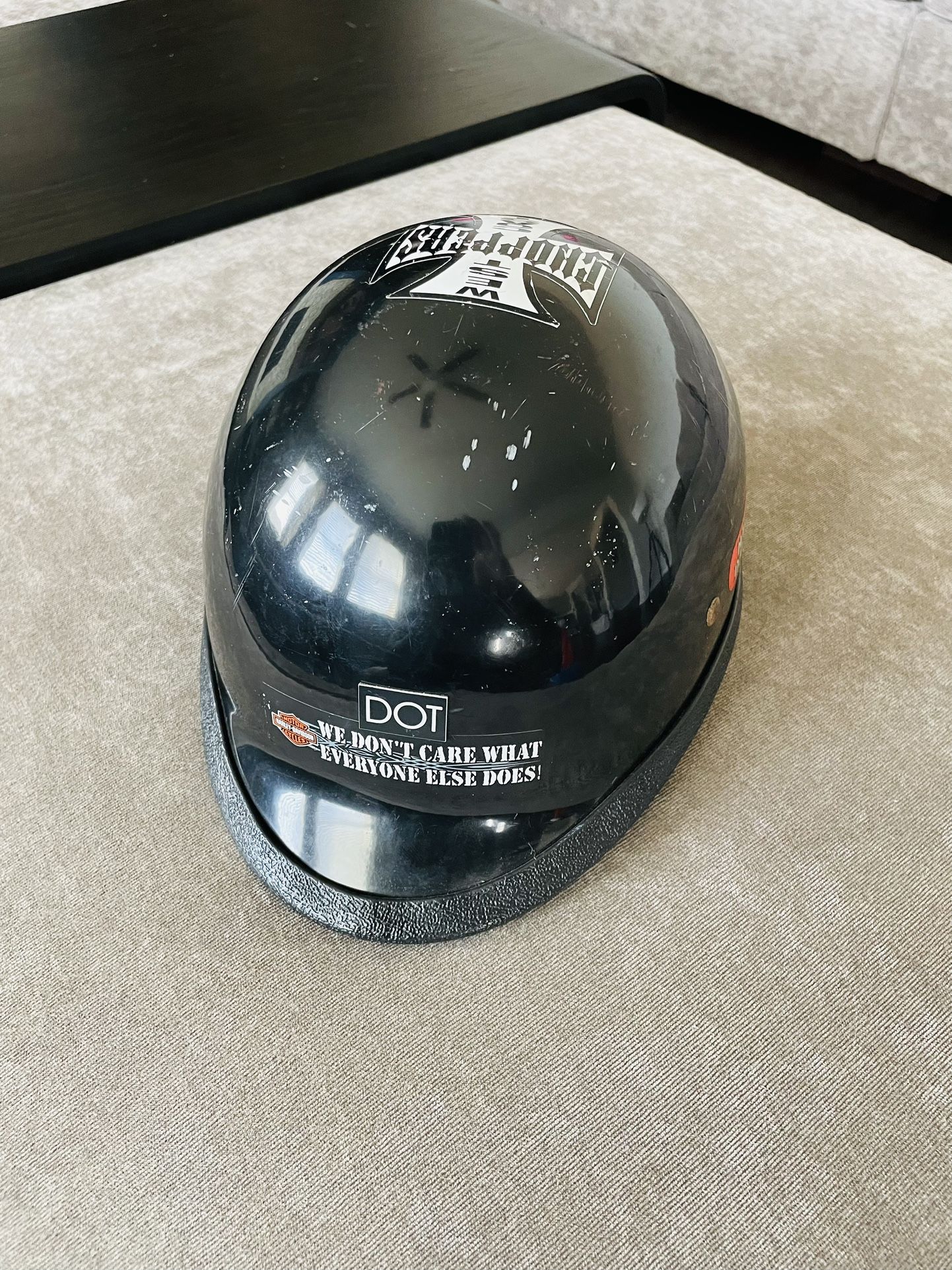 Excellent Condition Vintage Harley Davidson Half Helmet