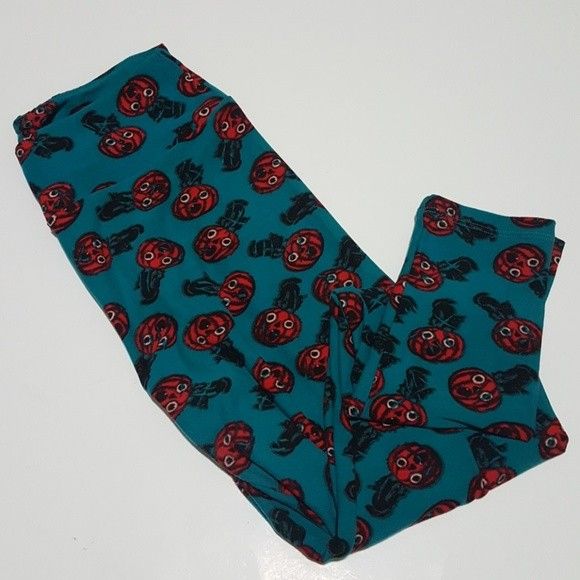 Lularoe Rare Pumpkin Cat Halloween Women Leggings