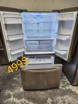 36" KENMORE 3 DOORS STAINLESS STEEL I MAKER AND WATER PERFECT DELIVERY AVAILABLE Offer READY