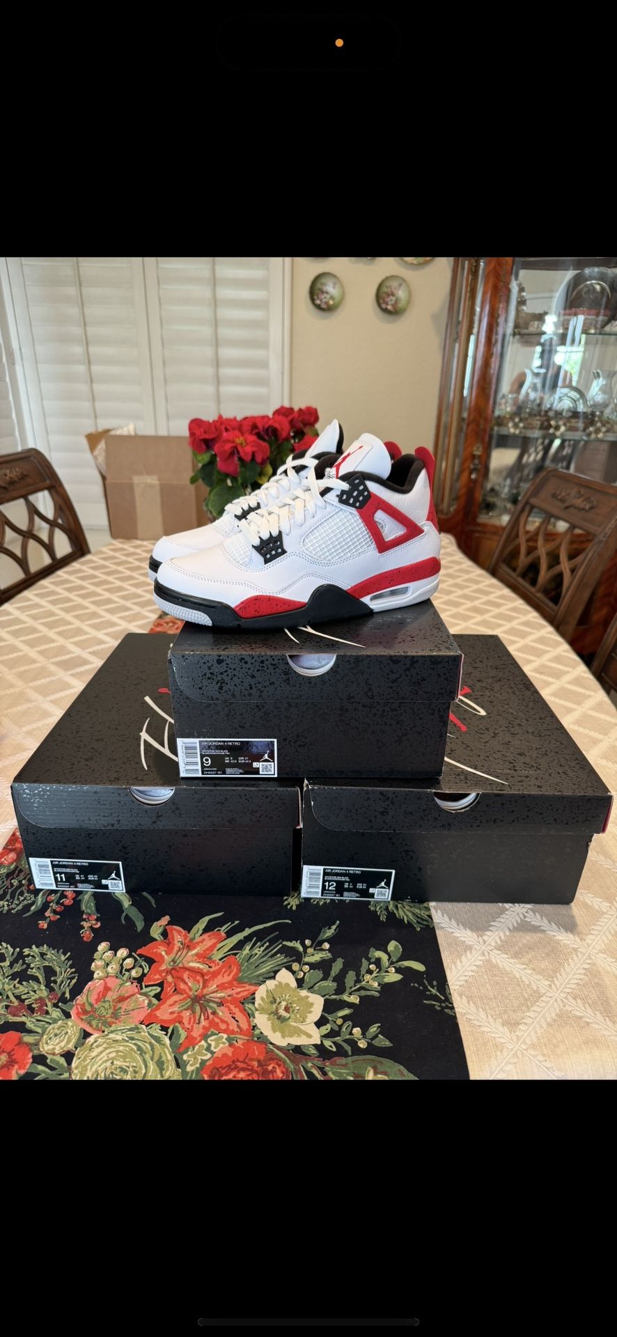 Air Jordan 4 Red Cement Size 12 BRAND NEW