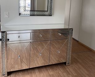 Mirror Accent Cabinet 