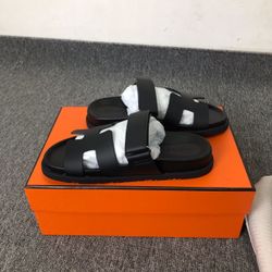 chypre Black sandal Sz 37.5