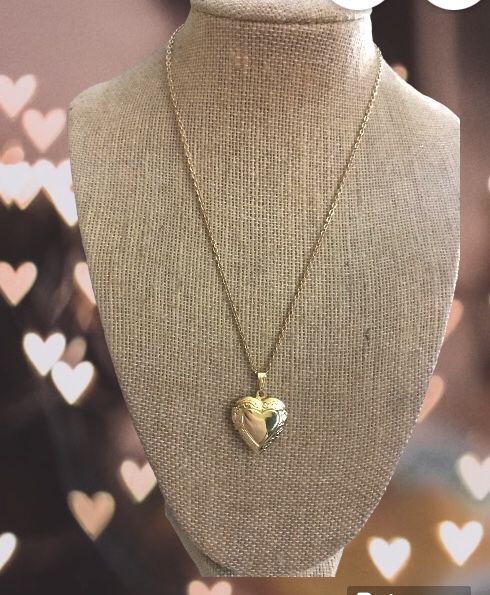 Gold two Picture Heart Locket- Mother’s Day