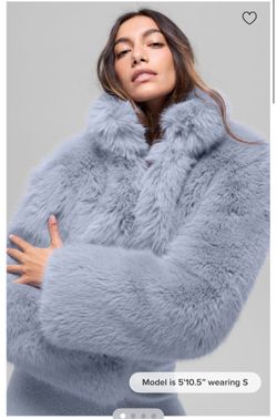 ALO YOGA Opulent Faux Fur Cropped Jacket XS NWT