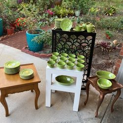 51 Pieces Longchamp Dishes, Argent Green