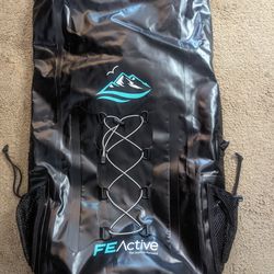 FE Active 30L Eco Friendly Waterproof Dry Bag Backpack Hiking Fishing Black 