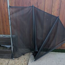 Very large pool fence with gate