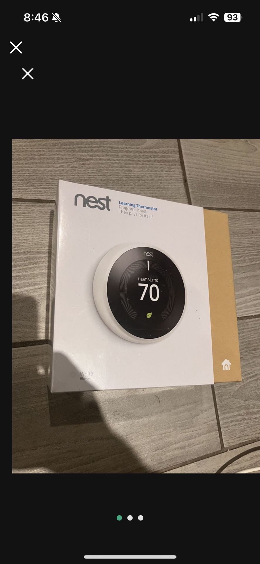 Google Nest (T3017US) Learning Thermostat New 